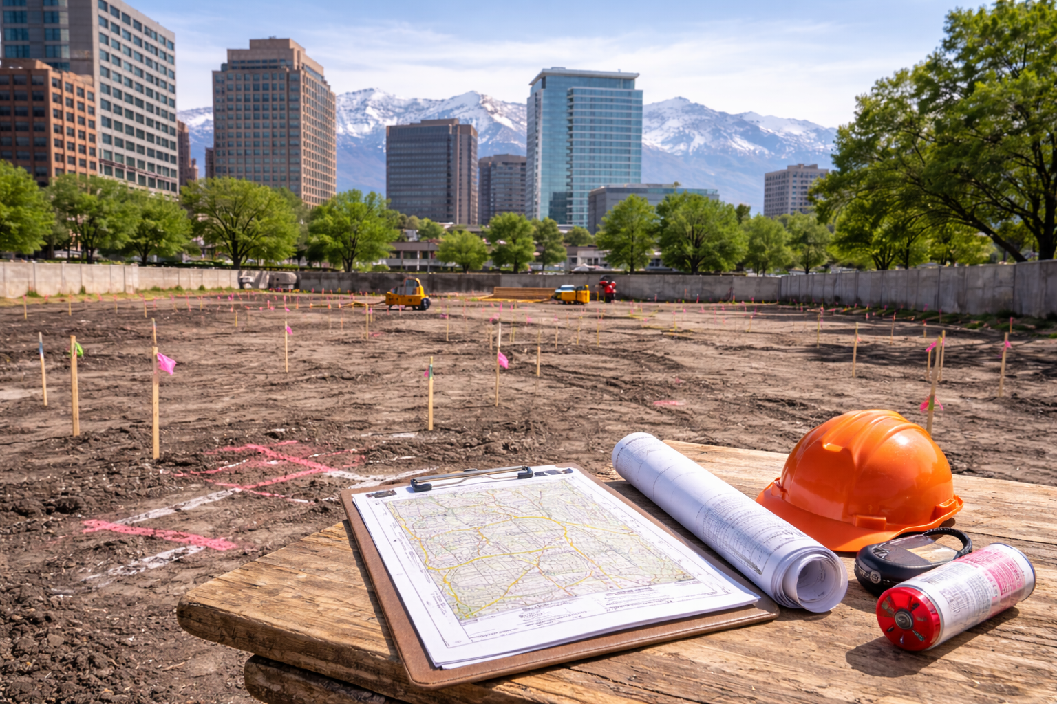 When is land survey required in utah