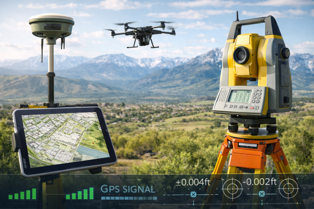 modern land surveying tech in utah