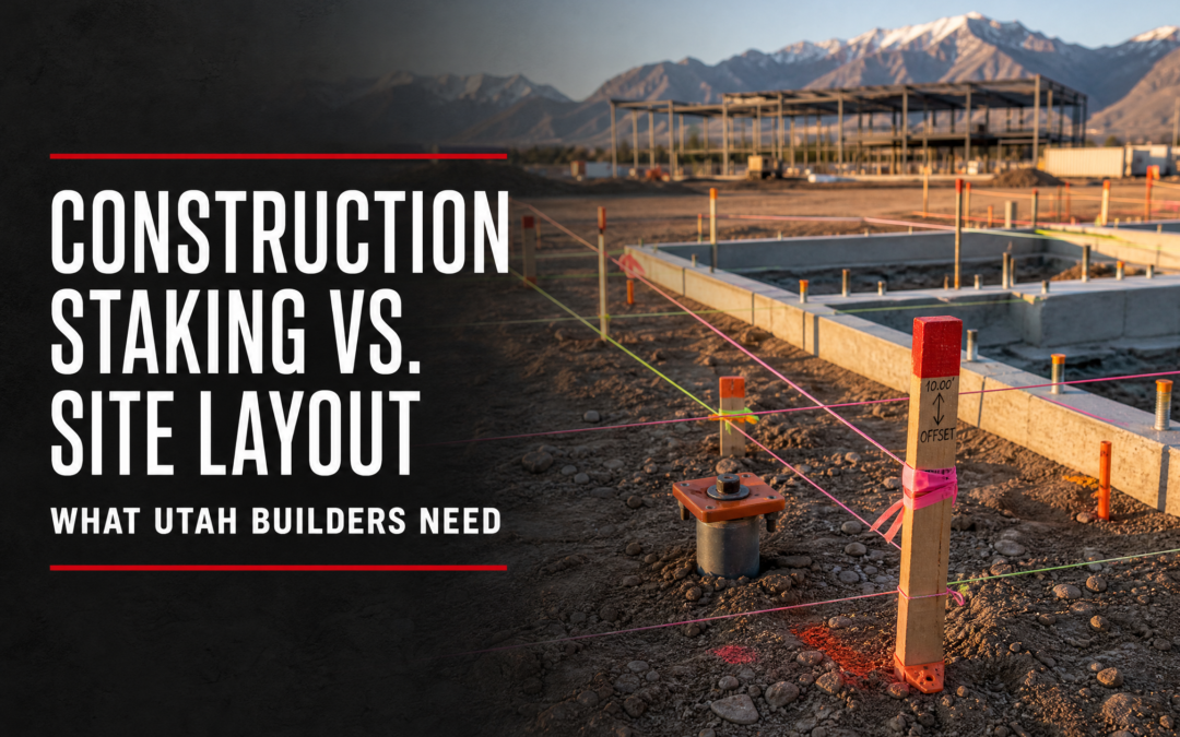 Construction Staking vs. Site Layout: What Do Utah Builders Need?